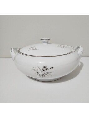 Vintage Creative Covered Vegetable Bowl Fine China